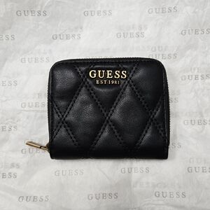 Guess Black Quilted Wallet